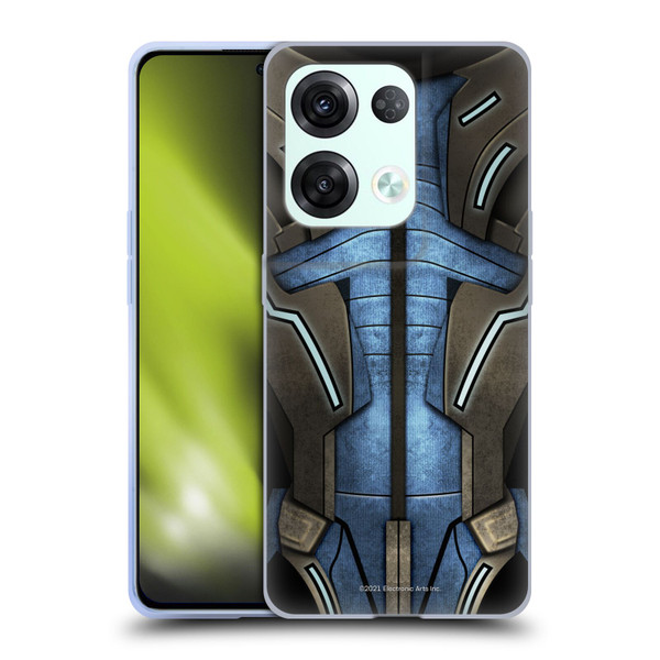 EA Bioware Mass Effect Armor Collection Garrus Vakarian Soft Gel Case for OPPO Reno8 Pro