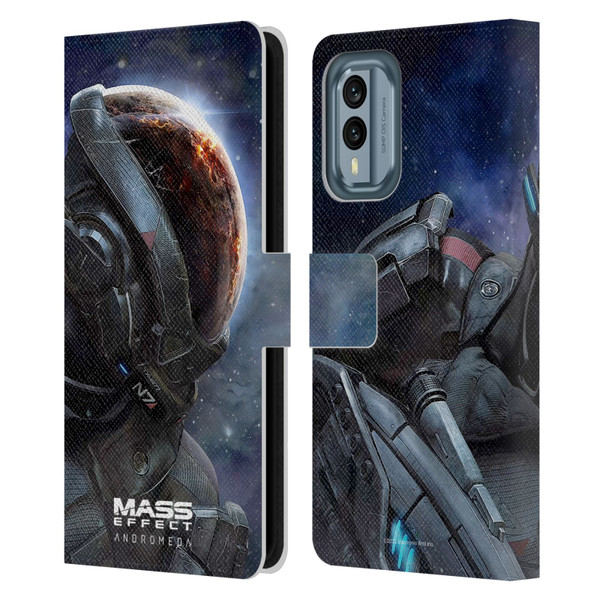 EA Bioware Mass Effect Andromeda Graphics Key Art 2017 Leather Book Wallet Case Cover For Nokia X30