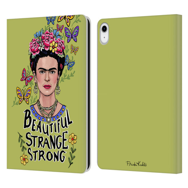 Frida Kahlo Art & Quotes Beautiful Woman Leather Book Wallet Case Cover For Apple iPad 10.9 (2022)