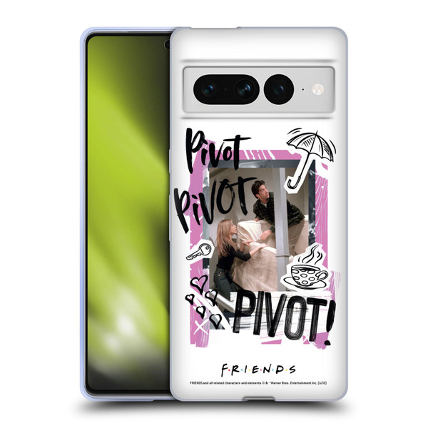 Friends TV Show Doodle Art Pivot Soft Gel Case for Google Pixel 7 Pro