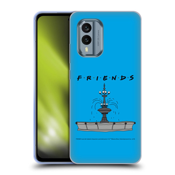 Friends TV Show Iconic Fountain Soft Gel Case for Nokia X30