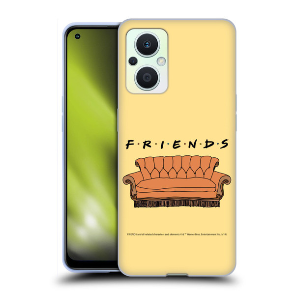 Friends TV Show Iconic Couch Soft Gel Case for OPPO Reno8 Lite