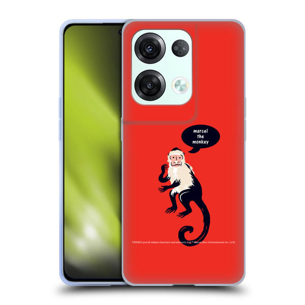 Friends TV Show Iconic Marcel The Monkey Soft Gel Case for OPPO Reno8 Pro