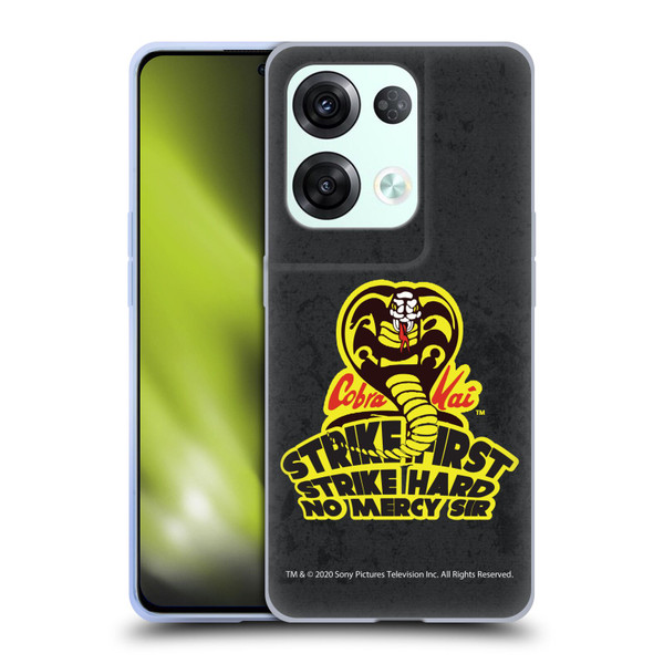 Cobra Kai Graphics 2 Strike Hard Logo Soft Gel Case for OPPO Reno8 Pro
