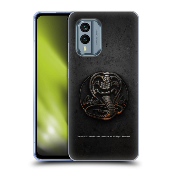 Cobra Kai Graphics Metal Logo Soft Gel Case for Nokia X30