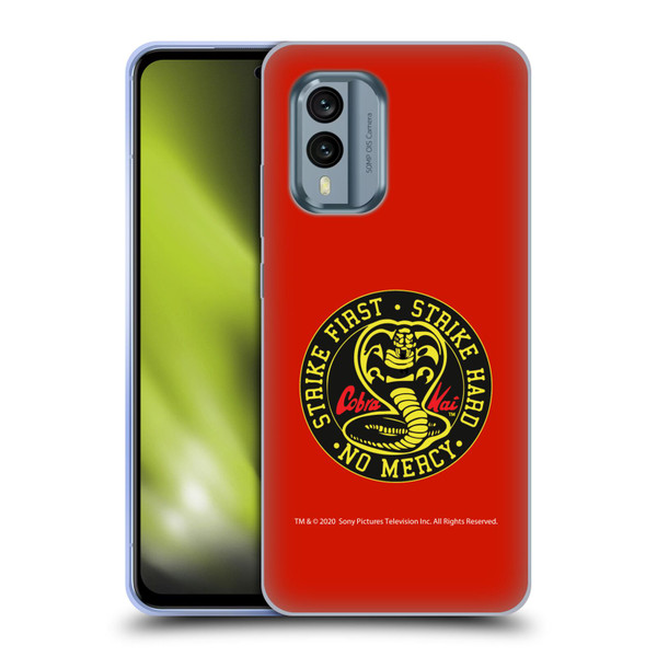 Cobra Kai Graphics Strike Logo Soft Gel Case for Nokia X30
