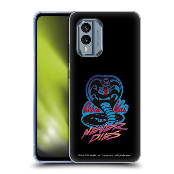 Cobra Kai Key Art Never Dies Logo Soft Gel Case for Nokia X30