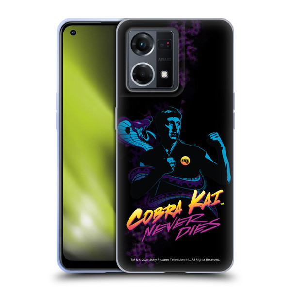 Cobra Kai Key Art Johnny Lawrence Never Dies Soft Gel Case for OPPO Reno8 4G