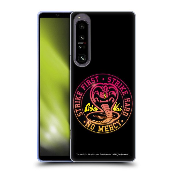 Cobra Kai Key Art Strike Hard Logo Soft Gel Case for Sony Xperia 1 IV