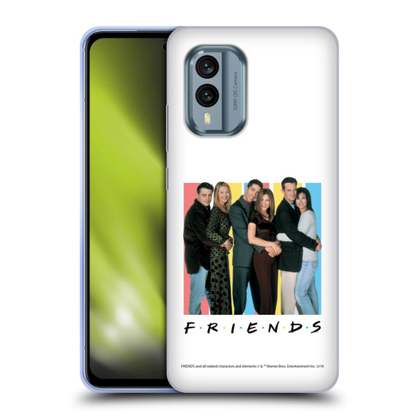 Friends TV Show Logos Cast Soft Gel Case for Nokia X30