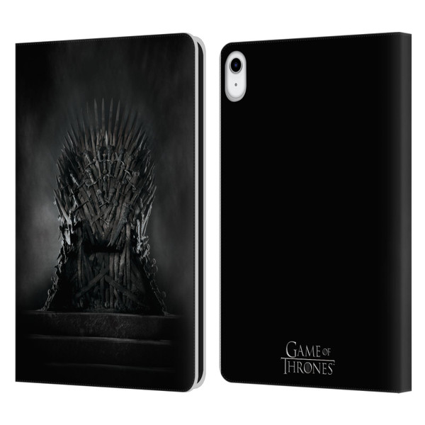 HBO Game of Thrones Key Art Iron Throne Leather Book Wallet Case Cover For Apple iPad 10.9 (2022)