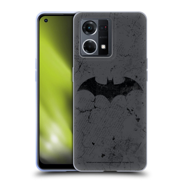 Batman DC Comics Hush Logo Distressed Soft Gel Case for OPPO Reno8 4G