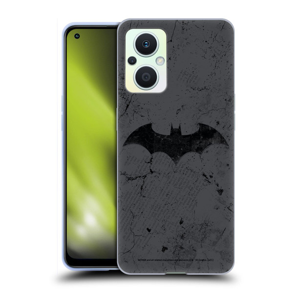Batman DC Comics Hush Logo Distressed Soft Gel Case for OPPO Reno8 Lite