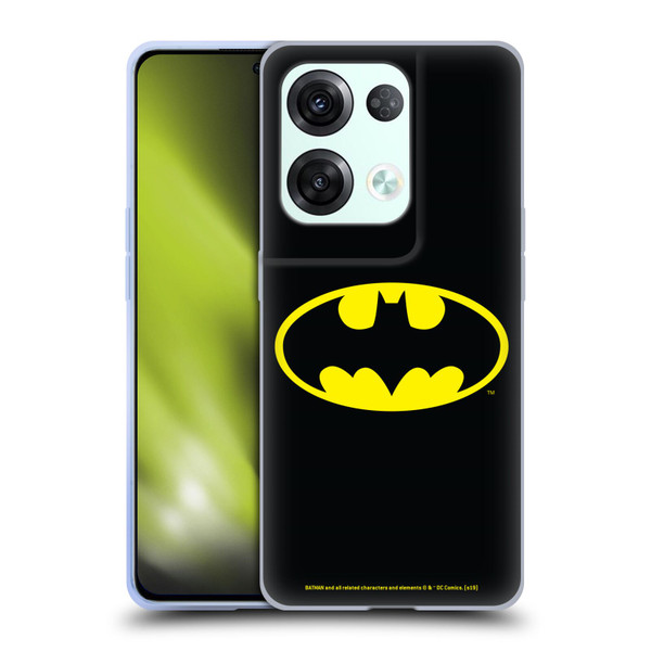 Batman DC Comics Logos Classic Soft Gel Case for OPPO Reno8 Pro