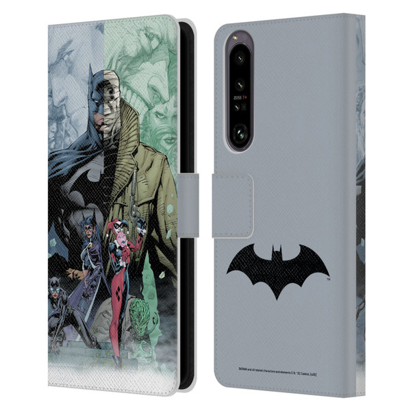 Batman DC Comics Famous Comic Book Covers Hush Leather Book Wallet Case Cover For Sony Xperia 1 IV