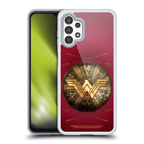 Wonder Woman Movie Logos Shield And Arrows Soft Gel Case for Samsung Galaxy A13 (2022)