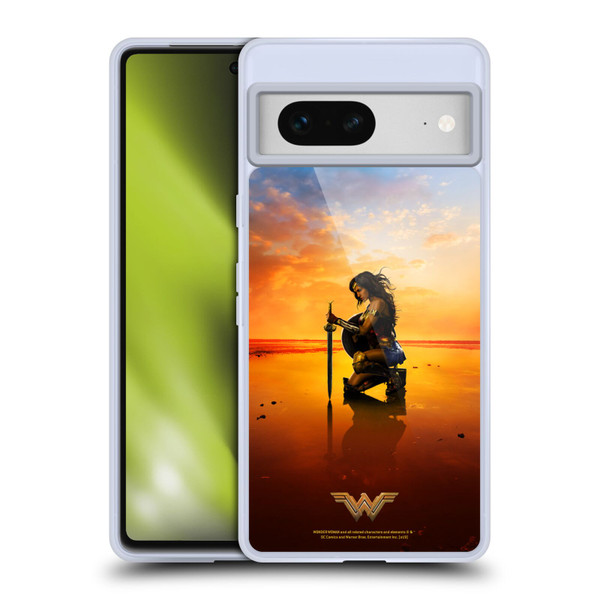Wonder Woman Movie Posters Sword And Shield Soft Gel Case for Google Pixel 7