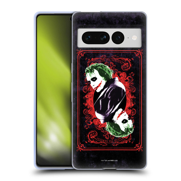 The Dark Knight Graphics Joker Card Soft Gel Case for Google Pixel 7 Pro