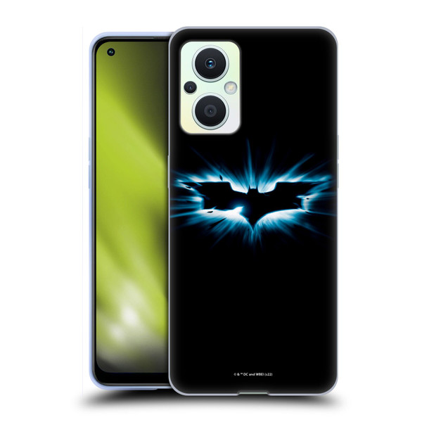 The Dark Knight Graphics Logo Black Soft Gel Case for OPPO Reno8 Lite