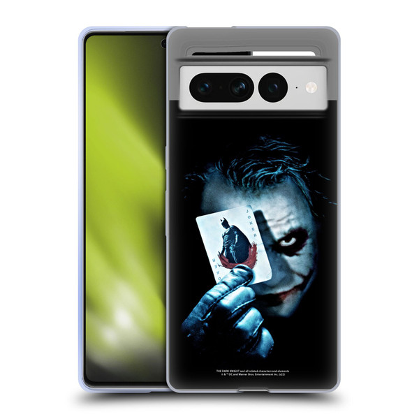 The Dark Knight Key Art Joker Card Soft Gel Case for Google Pixel 7 Pro
