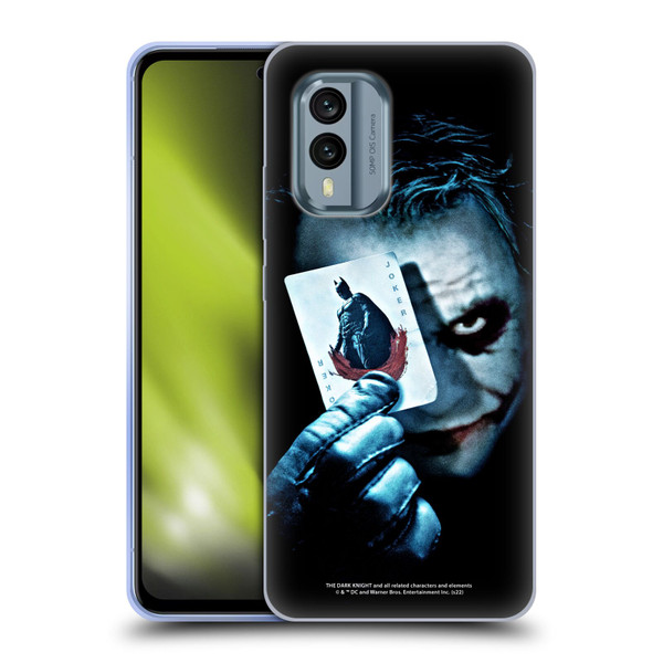 The Dark Knight Key Art Joker Card Soft Gel Case for Nokia X30