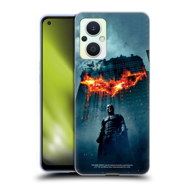 The Dark Knight Key Art Batman Poster Soft Gel Case for OPPO Reno8 Lite