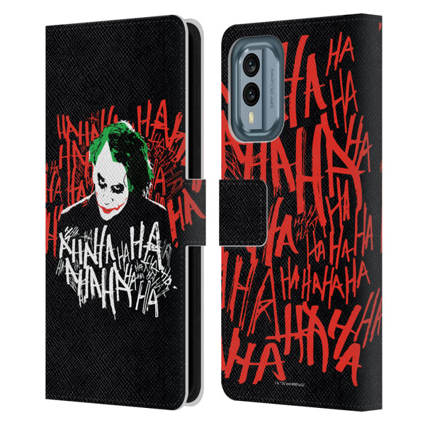 The Dark Knight Graphics Joker Laugh Leather Book Wallet Case Cover For Nokia X30