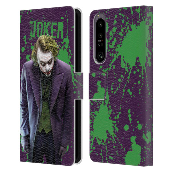 The Dark Knight Graphics Character Art Leather Book Wallet Case Cover For Sony Xperia 1 IV