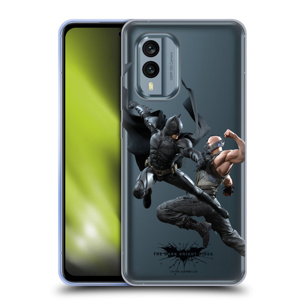 The Dark Knight Rises Character Art Batman Vs Bane Soft Gel Case for Nokia X30