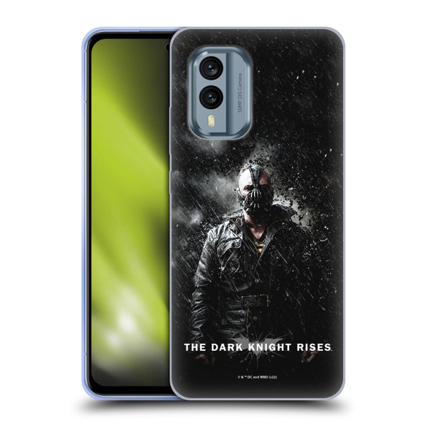The Dark Knight Rises Key Art Bane Rain Poster Soft Gel Case for Nokia X30
