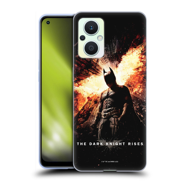 The Dark Knight Rises Key Art Batman Poster Soft Gel Case for OPPO Reno8 Lite