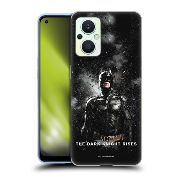 The Dark Knight Rises Key Art Batman Rain Poster Soft Gel Case for OPPO Reno8 Lite