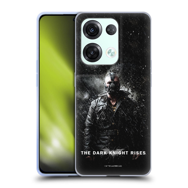 The Dark Knight Rises Key Art Bane Rain Poster Soft Gel Case for OPPO Reno8 Pro