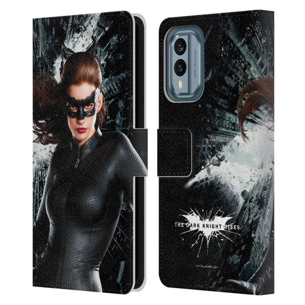 The Dark Knight Rises Character Art Catwoman Leather Book Wallet Case Cover For Nokia X30