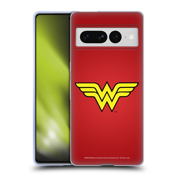 Wonder Woman DC Comics Logos Classic Soft Gel Case for Google Pixel 7 Pro
