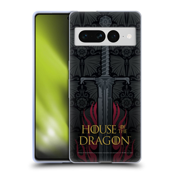 House Of The Dragon: Television Series Graphics Sword Soft Gel Case for Google Pixel 7 Pro