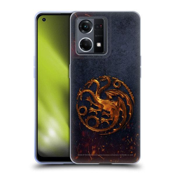 House Of The Dragon: Television Series Graphics Targaryen Emblem Soft Gel Case for OPPO Reno8 4G
