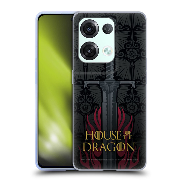 House Of The Dragon: Television Series Graphics Sword Soft Gel Case for OPPO Reno8 Pro