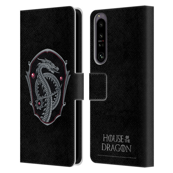 House Of The Dragon: Television Series Graphics Dragon Badge Leather Book Wallet Case Cover For Sony Xperia 1 IV