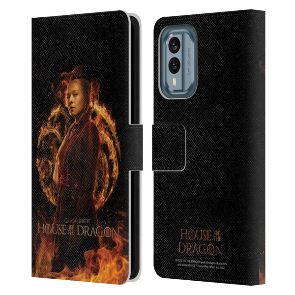 House Of The Dragon: Television Series Key Art Rhaenyra Leather Book Wallet Case Cover For Nokia X30