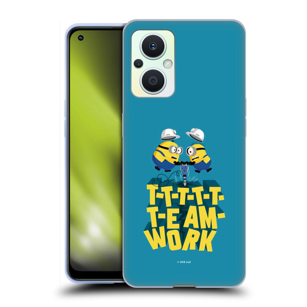 Minions Rise of Gru(2021) Graphics Teamwork Soft Gel Case for OPPO Reno8 Lite