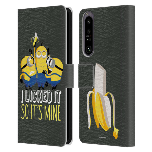 Minions Rise of Gru(2021) Humor Banana Leather Book Wallet Case Cover For Sony Xperia 1 IV