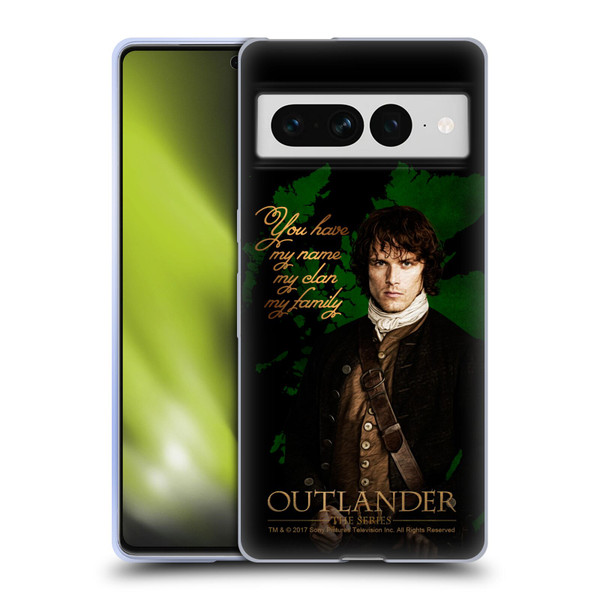 Outlander Portraits Jamie Soft Gel Case for Google Pixel 7 Pro