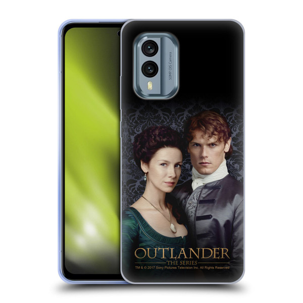 Outlander Portraits Claire & Jamie Soft Gel Case for Nokia X30