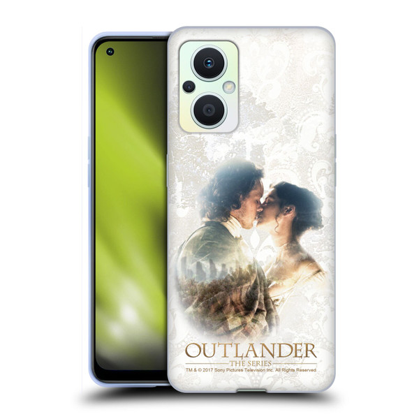 Outlander Portraits Claire & Jamie Kiss Soft Gel Case for OPPO Reno8 Lite