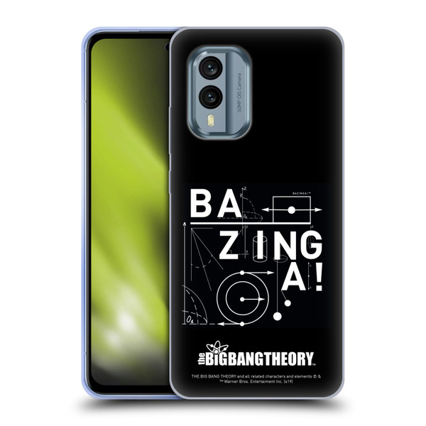 The Big Bang Theory Bazinga Physics Soft Gel Case for Nokia X30