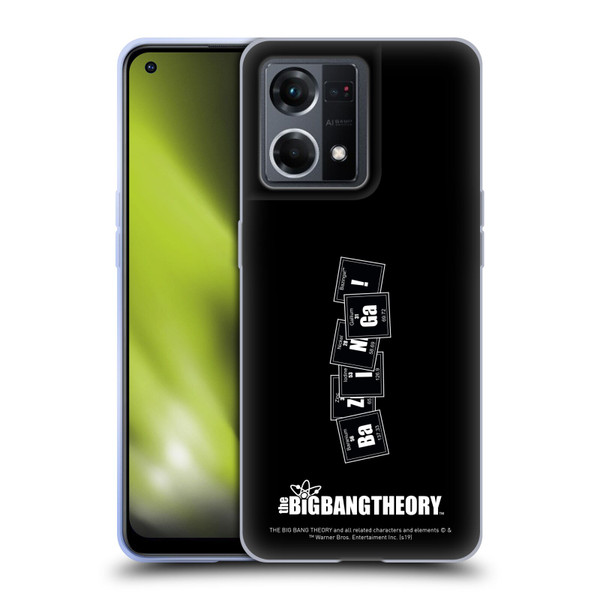 The Big Bang Theory Bazinga Elements Soft Gel Case for OPPO Reno8 4G