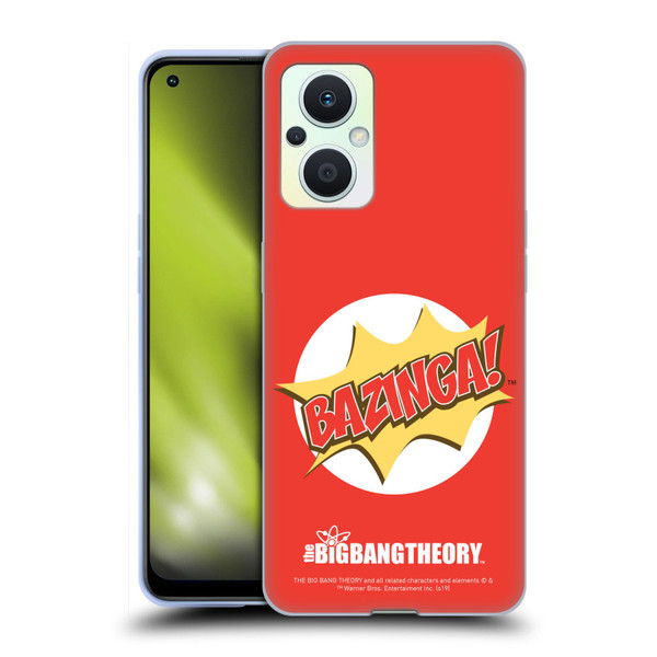 The Big Bang Theory Bazinga Pop Art Soft Gel Case for OPPO Reno8 Lite