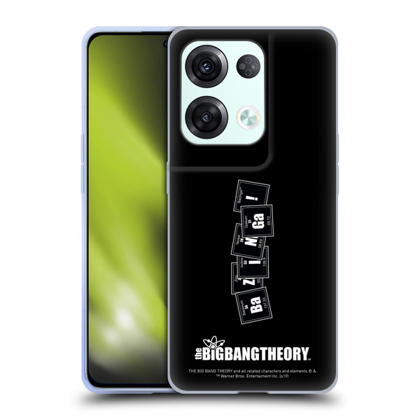 The Big Bang Theory Bazinga Elements Soft Gel Case for OPPO Reno8 Pro
