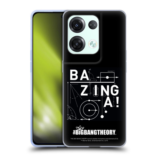 The Big Bang Theory Bazinga Physics Soft Gel Case for OPPO Reno8 Pro